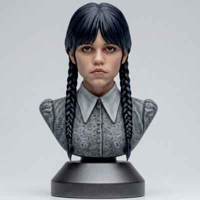Wednesday Addams 3D Printable Bust