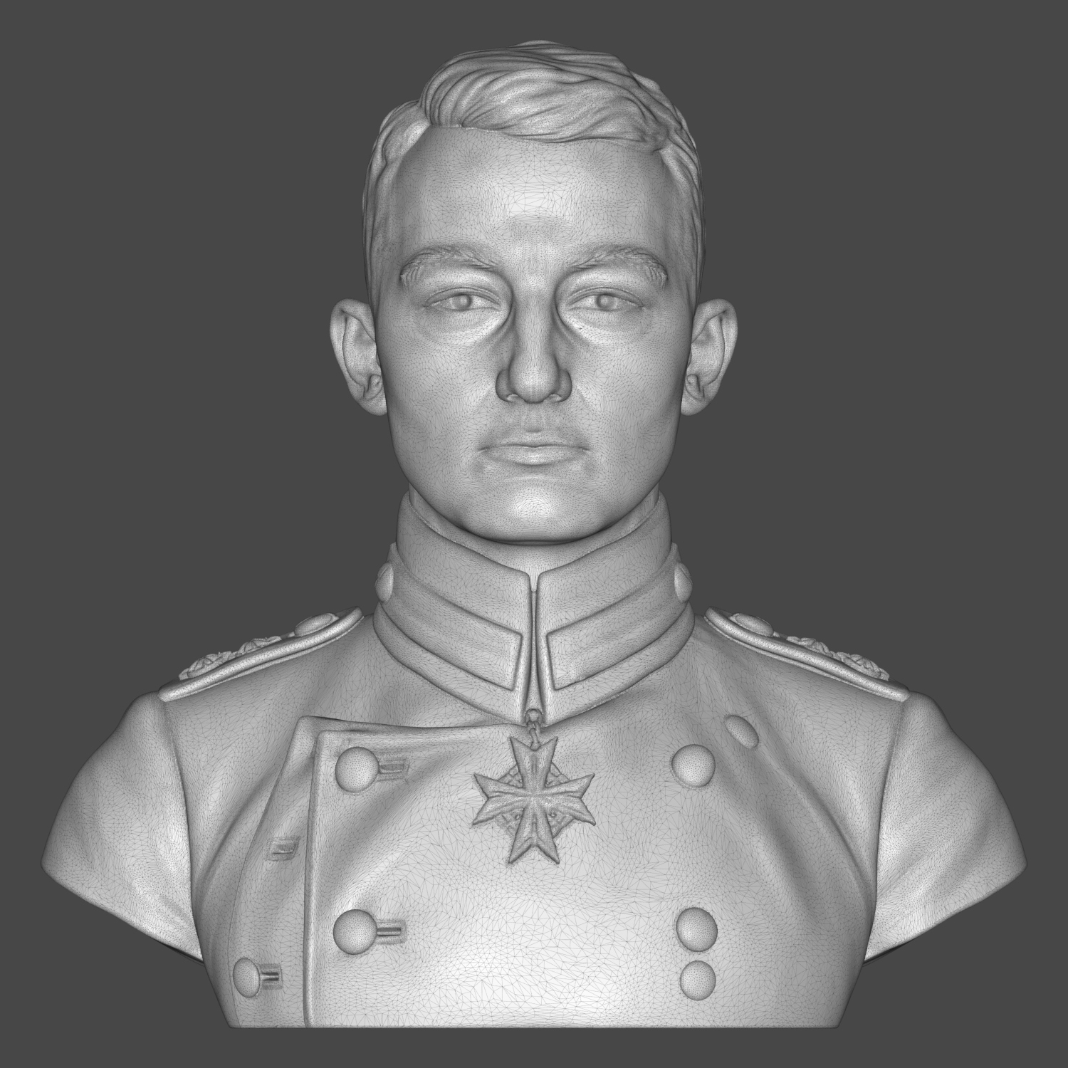 Werner Voss 3D Printable Bust 3D Model