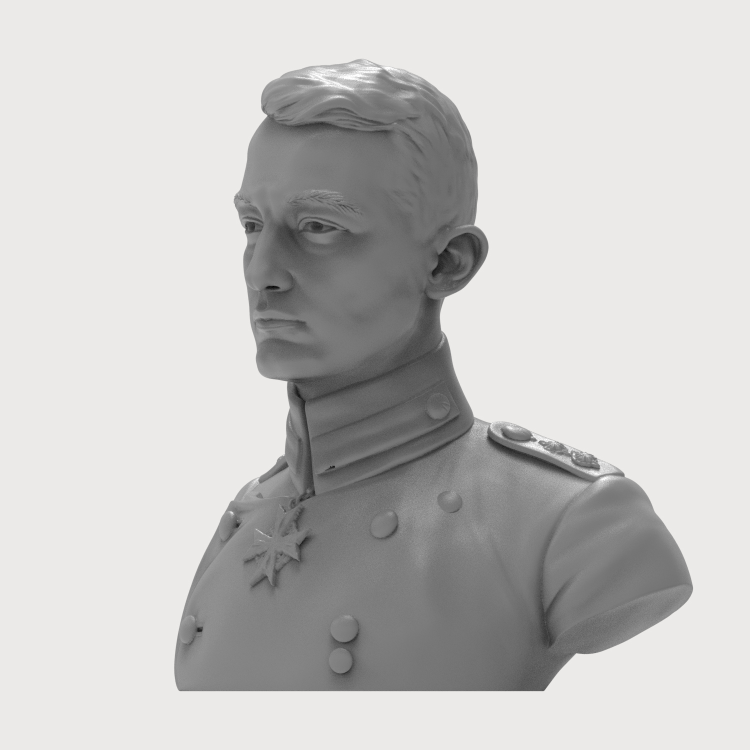 Werner Voss 3D Printable Bust 3D Model