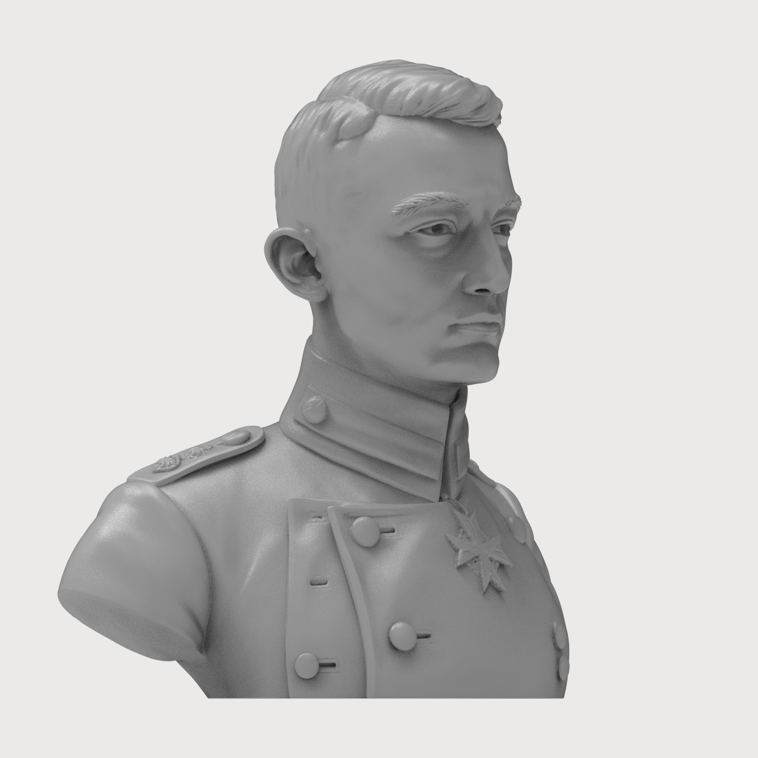 Werner Voss 3D Printable Bust 3D Model