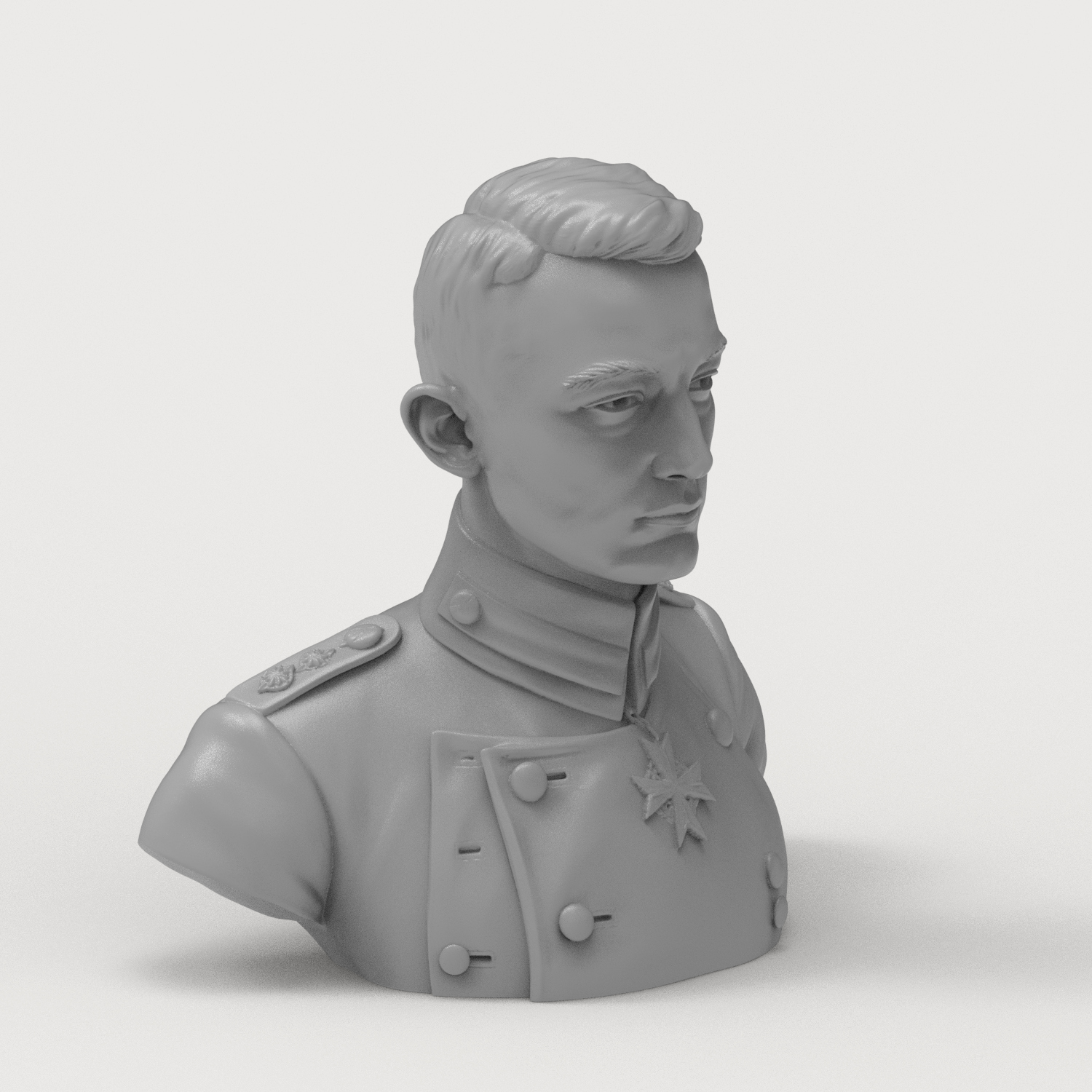 Werner Voss 3D Printable Bust 3D Model