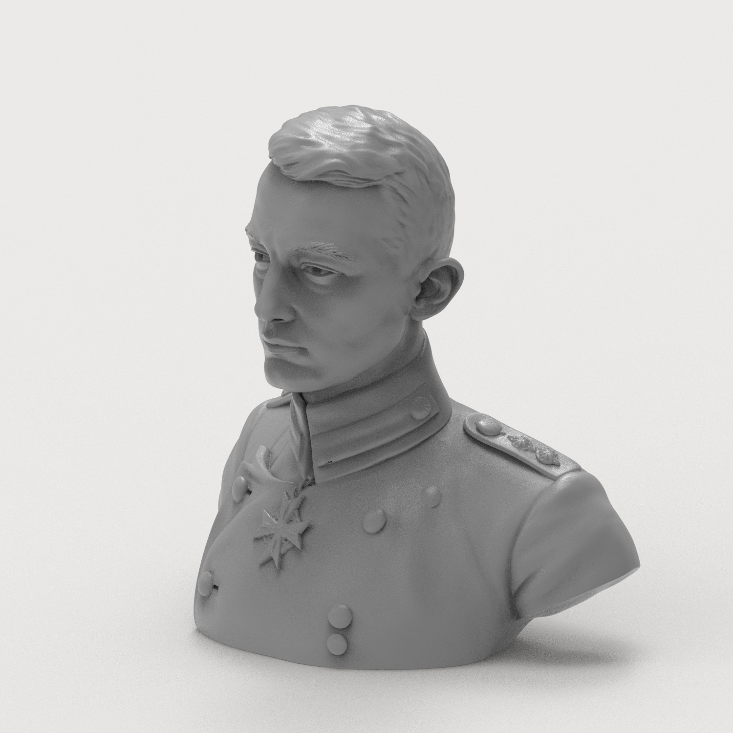 Werner Voss 3D Printable Bust 3D Model