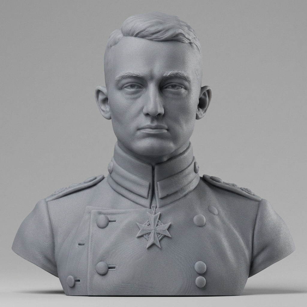 Werner Voss 3D Printable Bust 3D Model