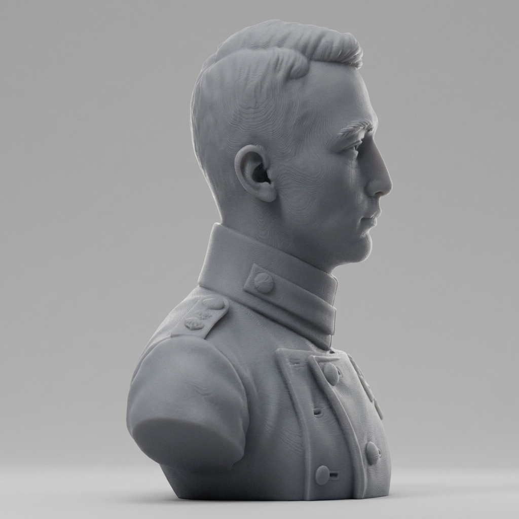 Werner Voss 3D Printable Bust 3D Model
