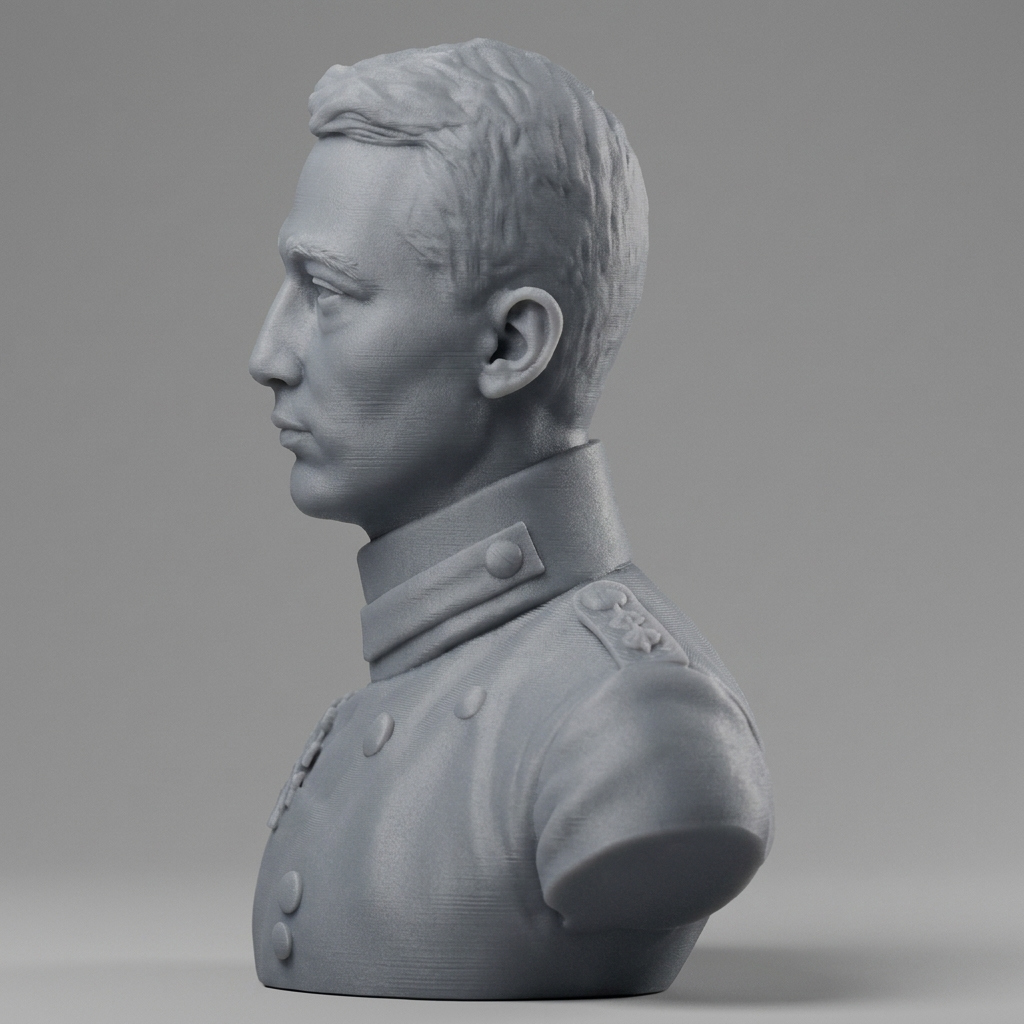 Werner Voss 3D Printable Bust 3D Model