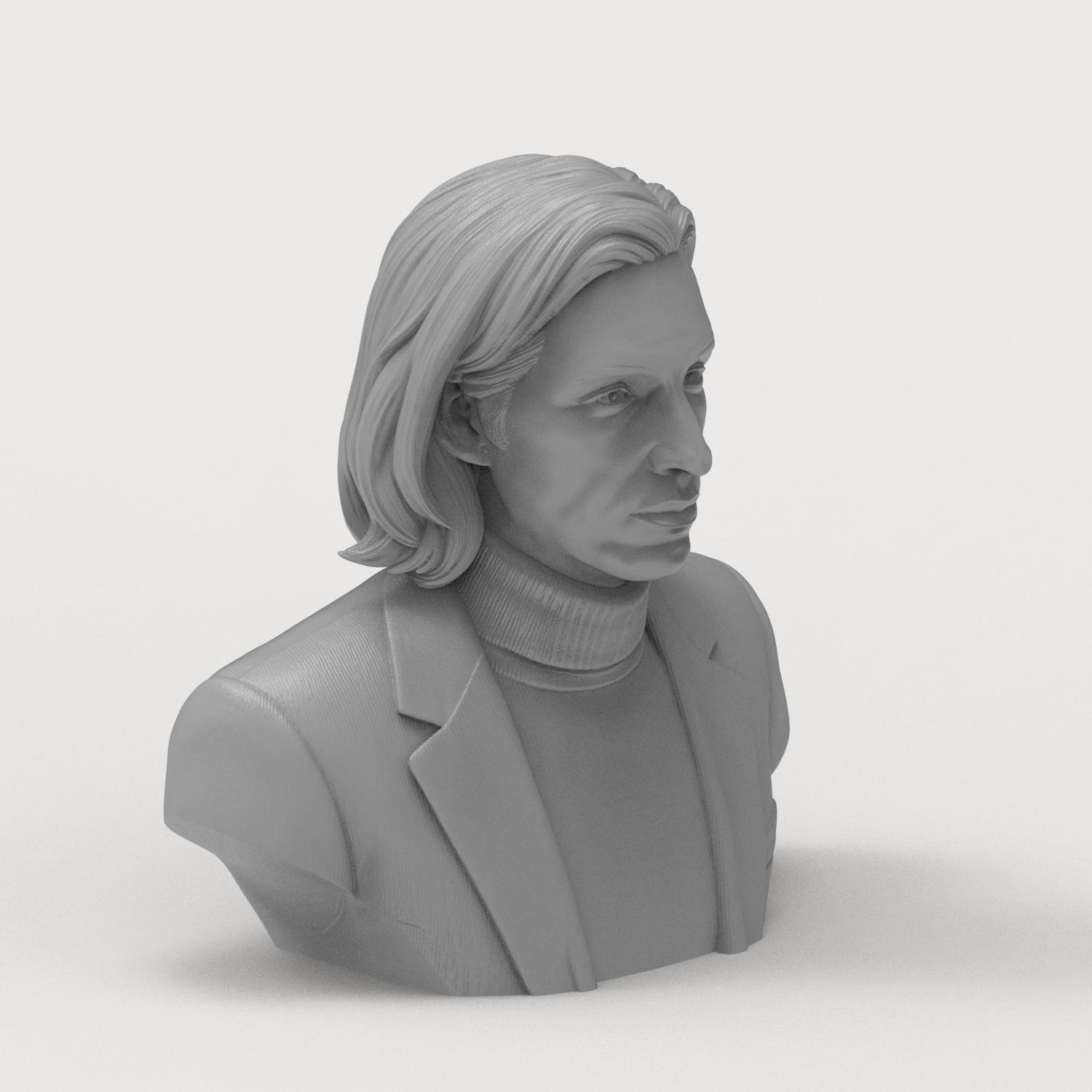 Wes Anderson 3D Printable Bust 3D Model