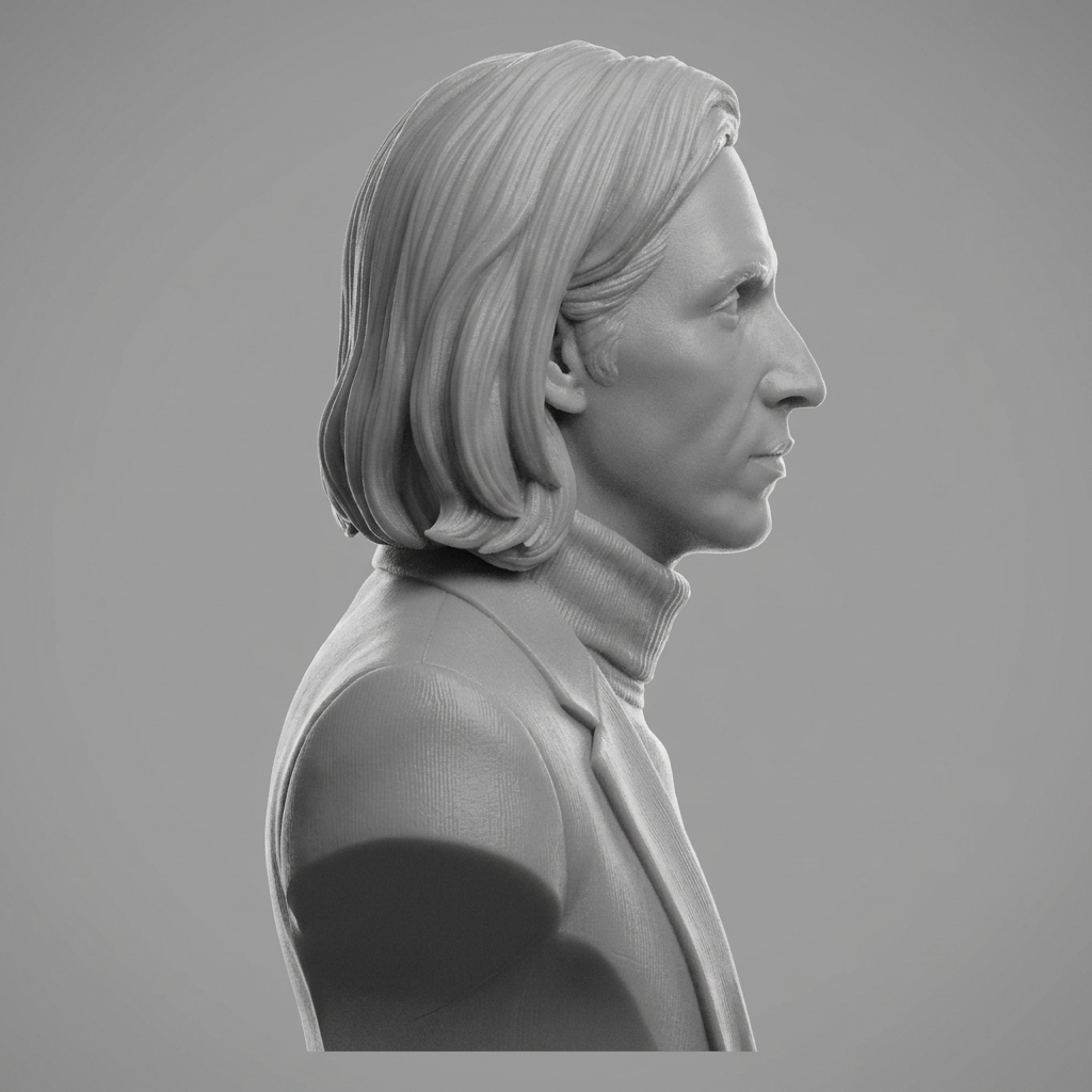 Wes Anderson 3D Printable Bust 3D Model