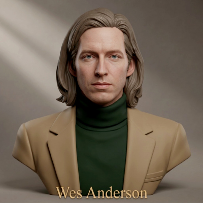 Wes Anderson 3D Printable Bust