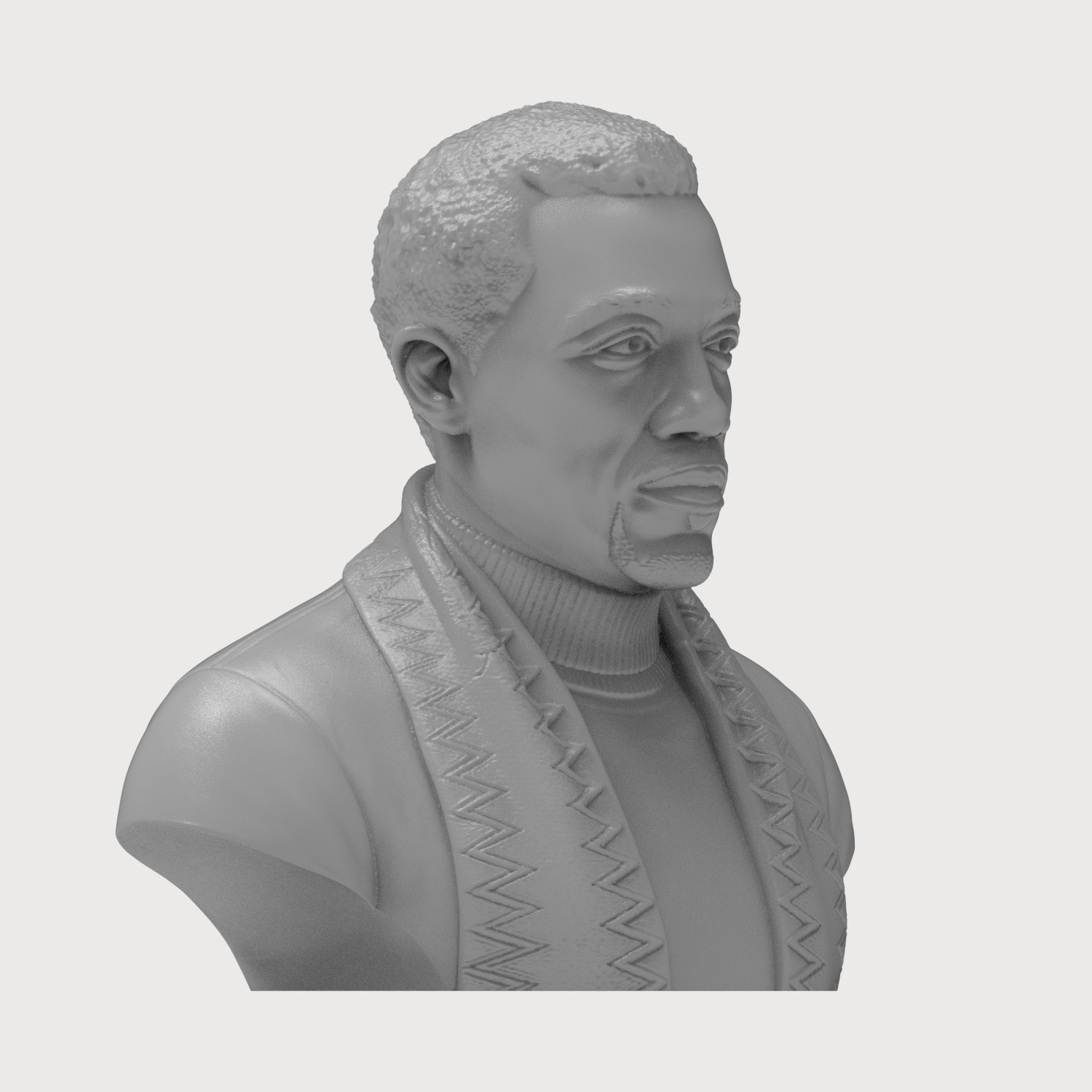 Wesley Snipes Portrait Bust 3D Printable 3D Model