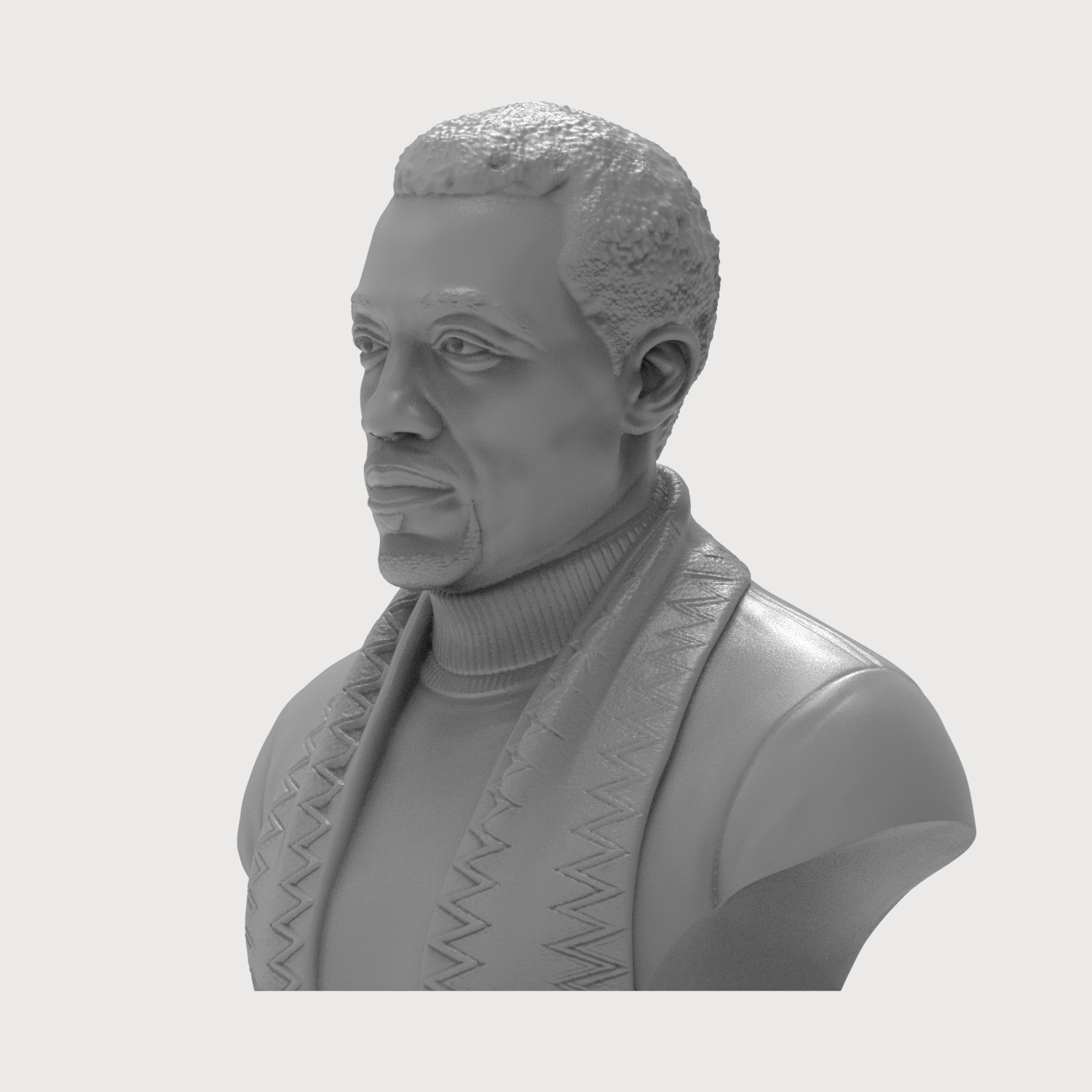 Wesley Snipes Portrait Bust 3D Printable 3D Model
