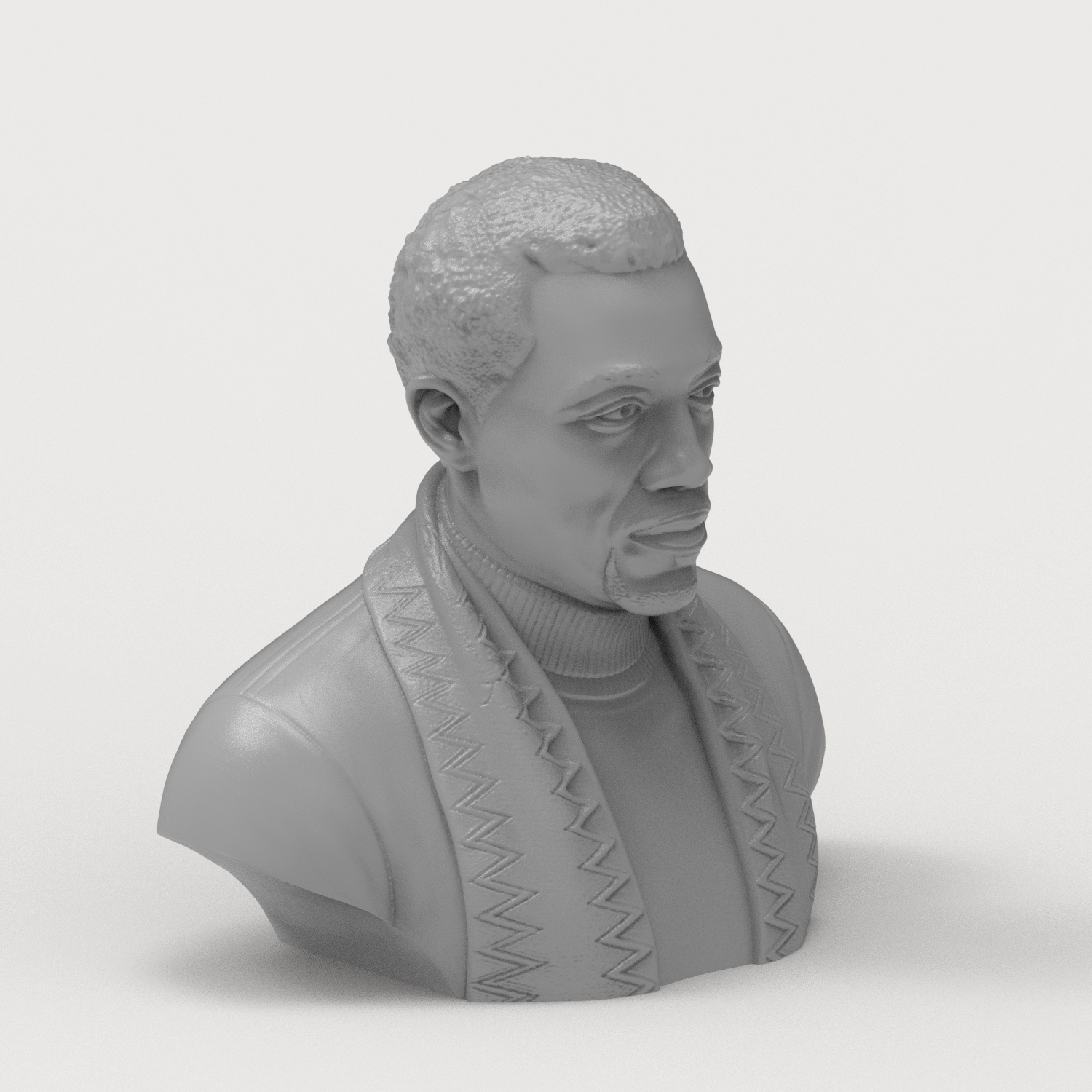 Wesley Snipes Portrait Bust 3D Printable 3D Model