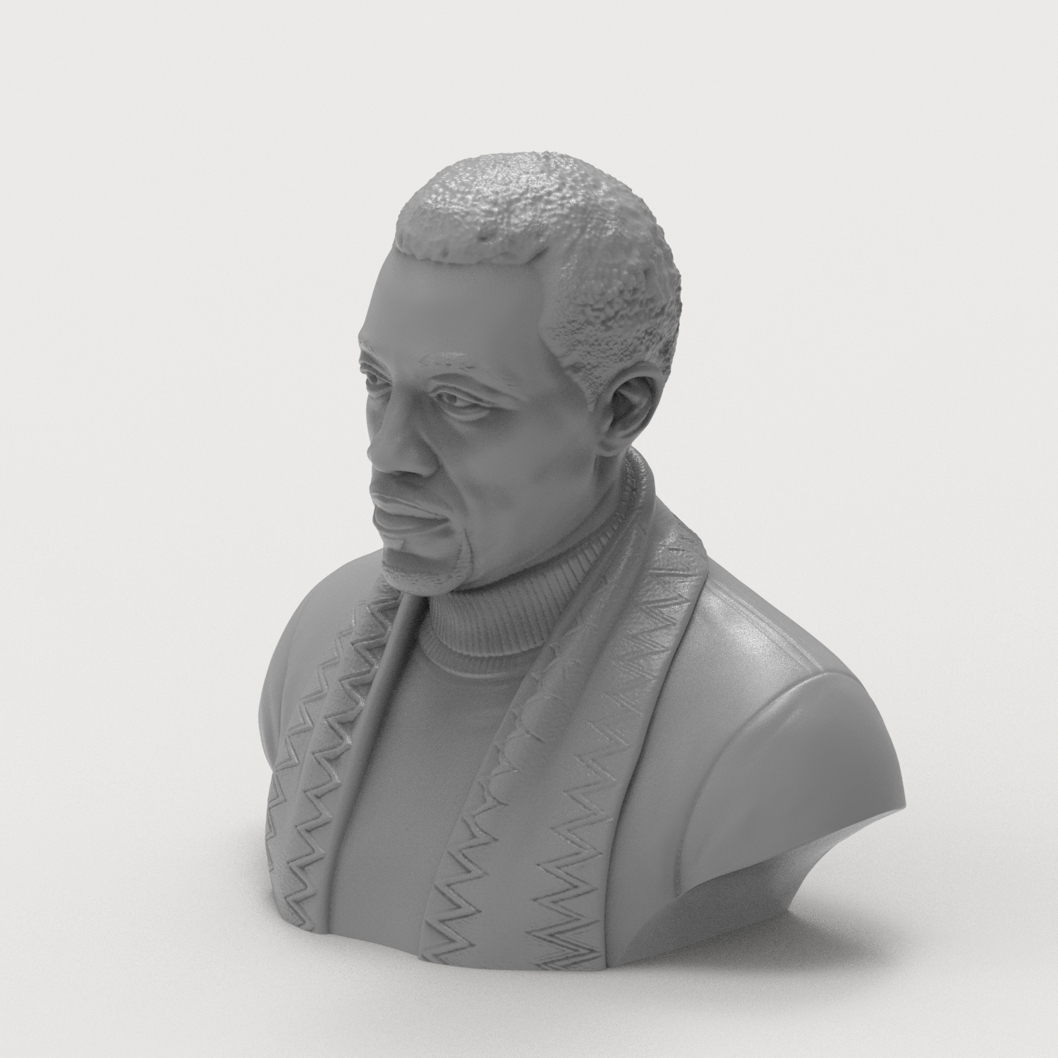 Wesley Snipes Portrait Bust 3D Printable 3D Model