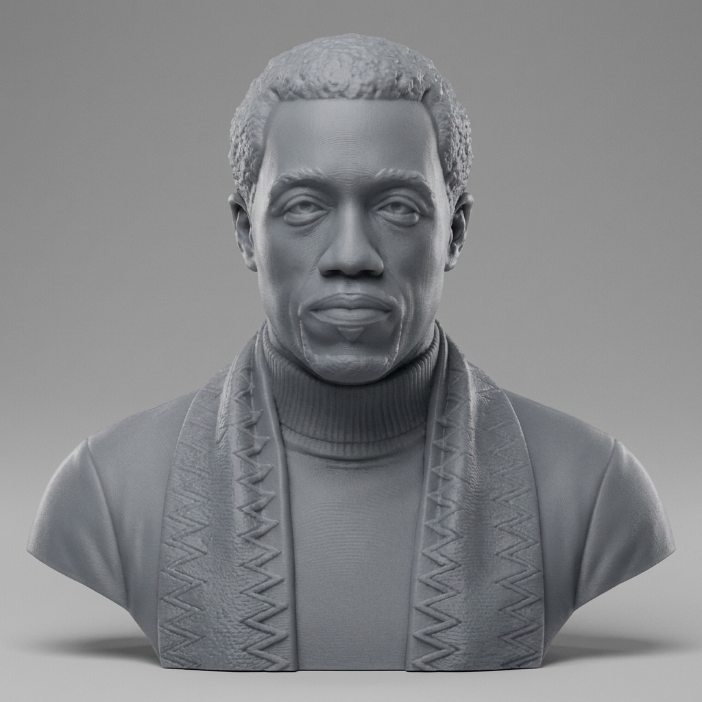 Wesley Snipes Portrait Bust 3D Printable 3D Model