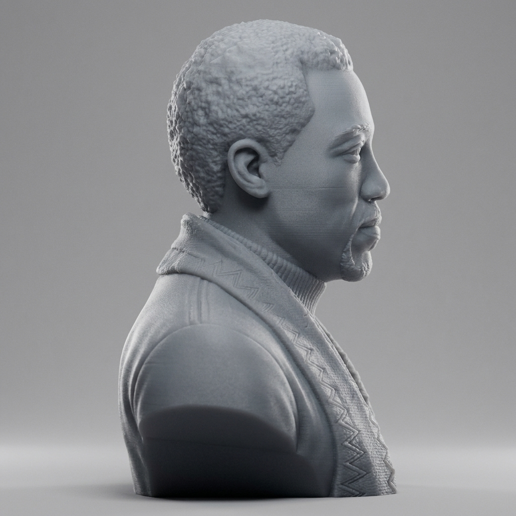 Wesley Snipes Portrait Bust 3D Printable 3D Model