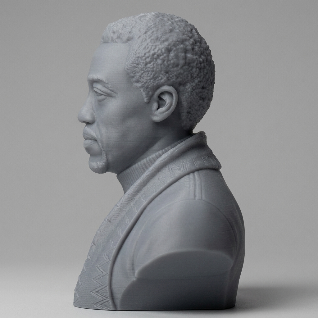 Wesley Snipes Portrait Bust 3D Printable 3D Model