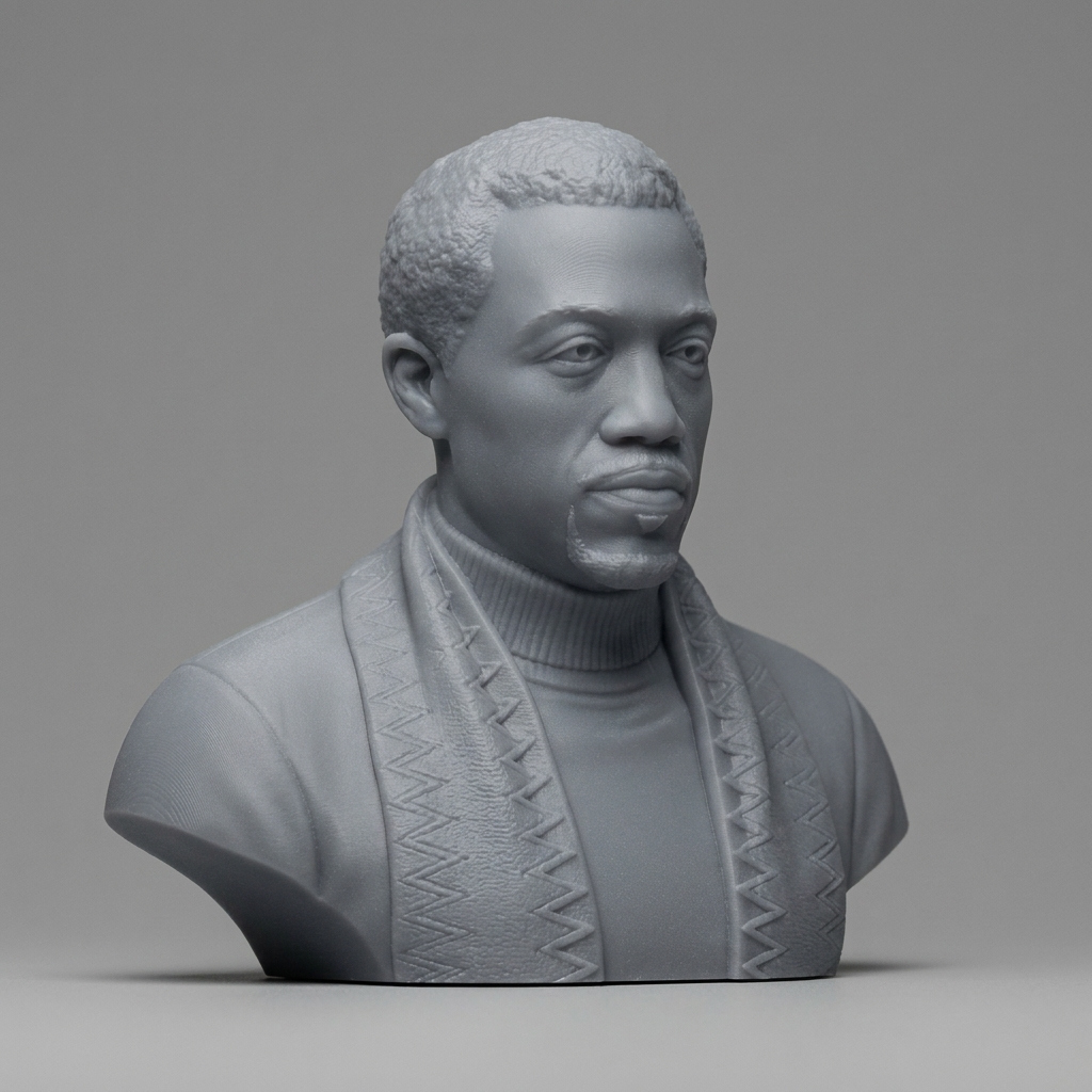 Wesley Snipes Portrait Bust 3D Printable 3D Model