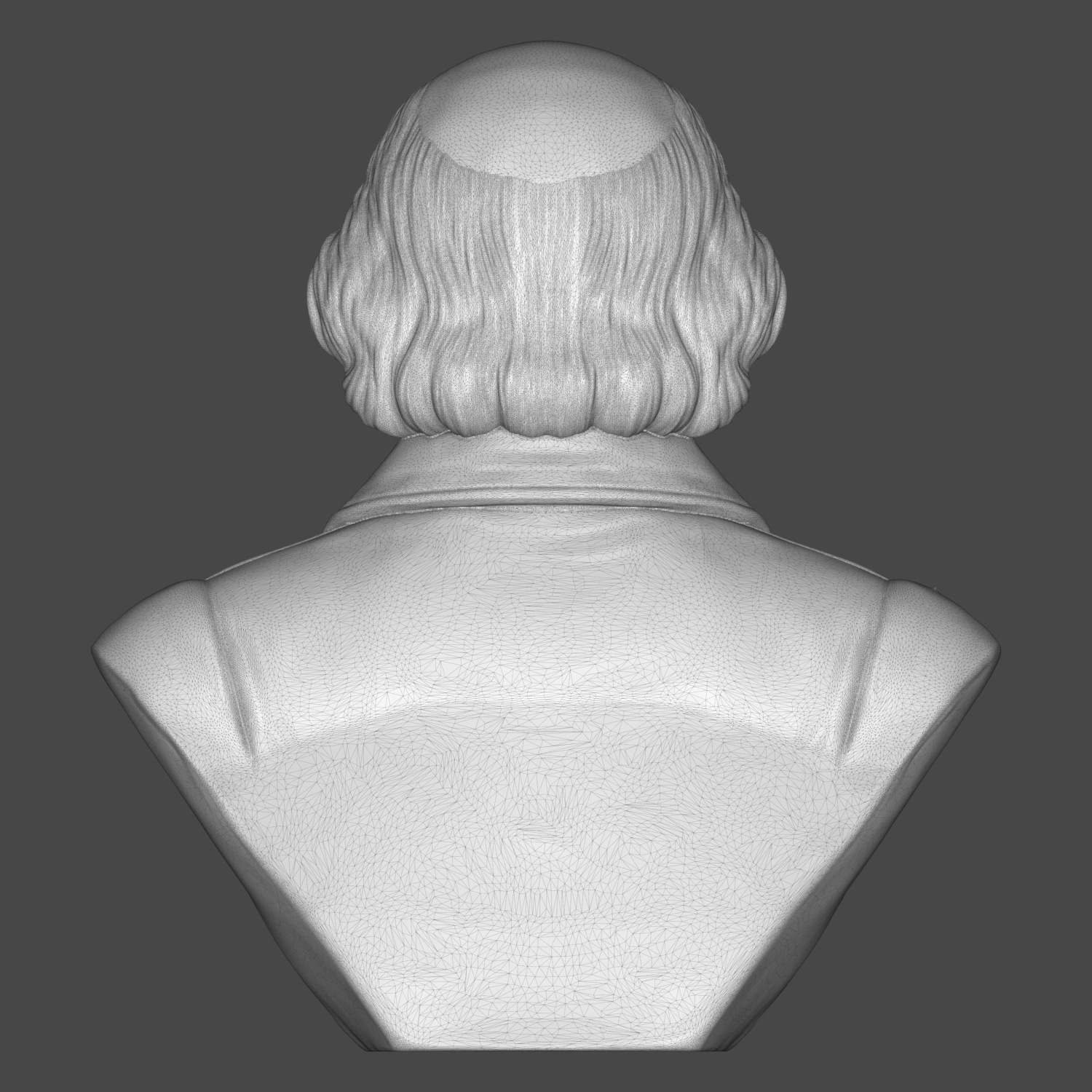 William Shakespeare 3D Printable Bust 3D Model