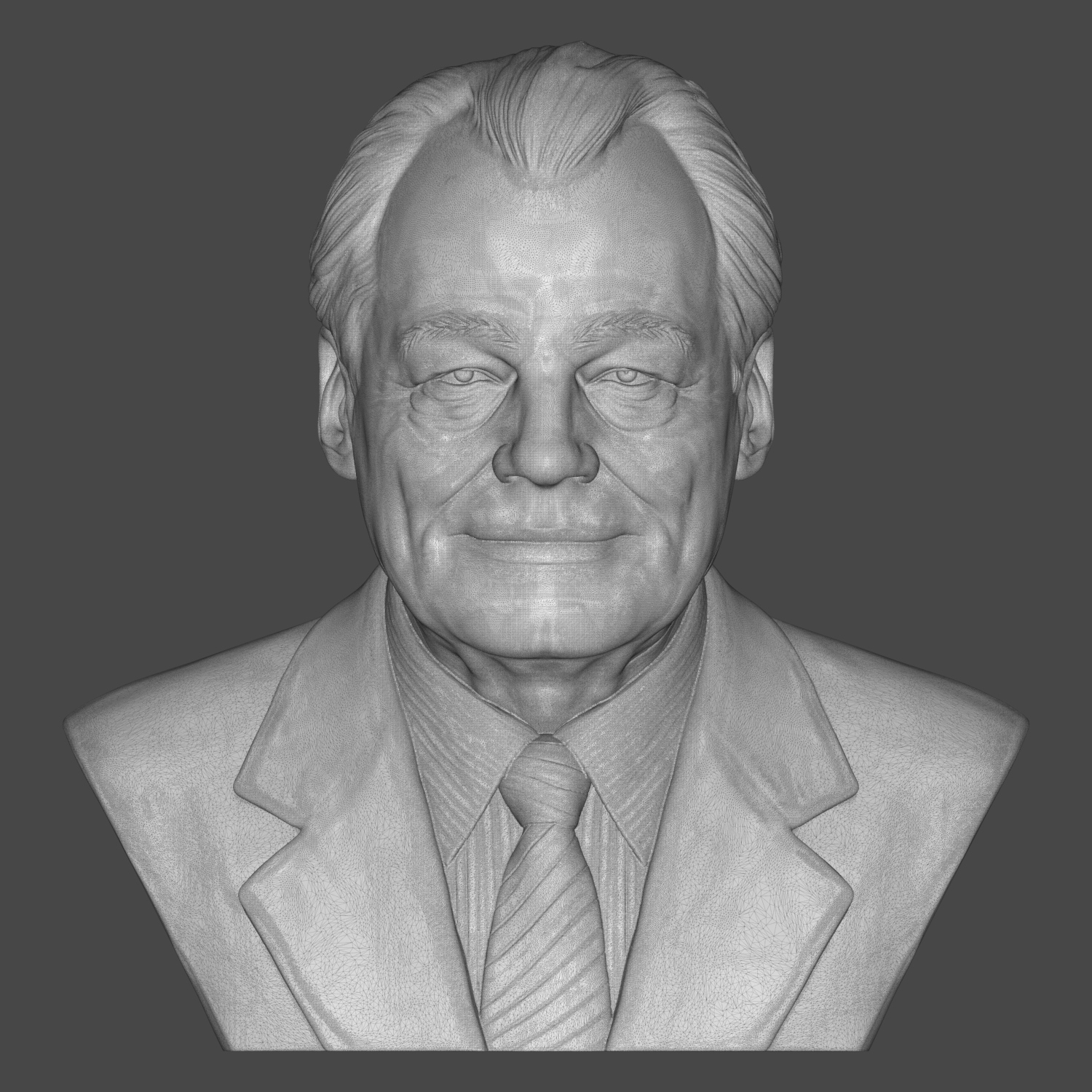 Willy Brandt 3D Printable Bust 3D Model