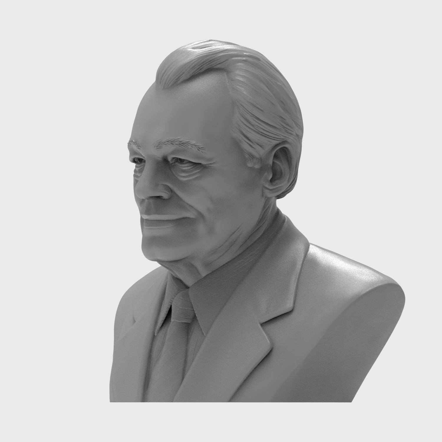 Willy Brandt 3D Printable Bust 3D Model