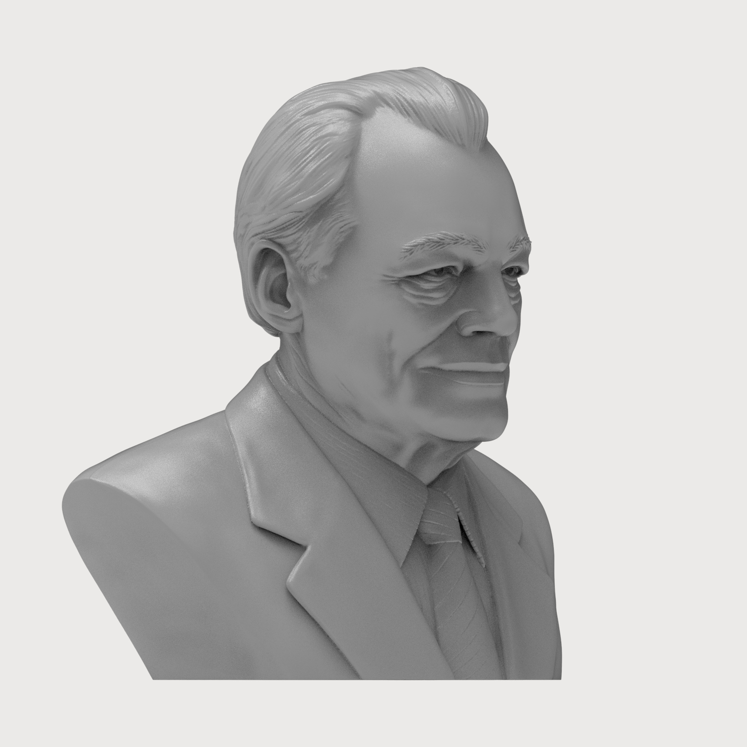 Willy Brandt 3D Printable Bust 3D Model