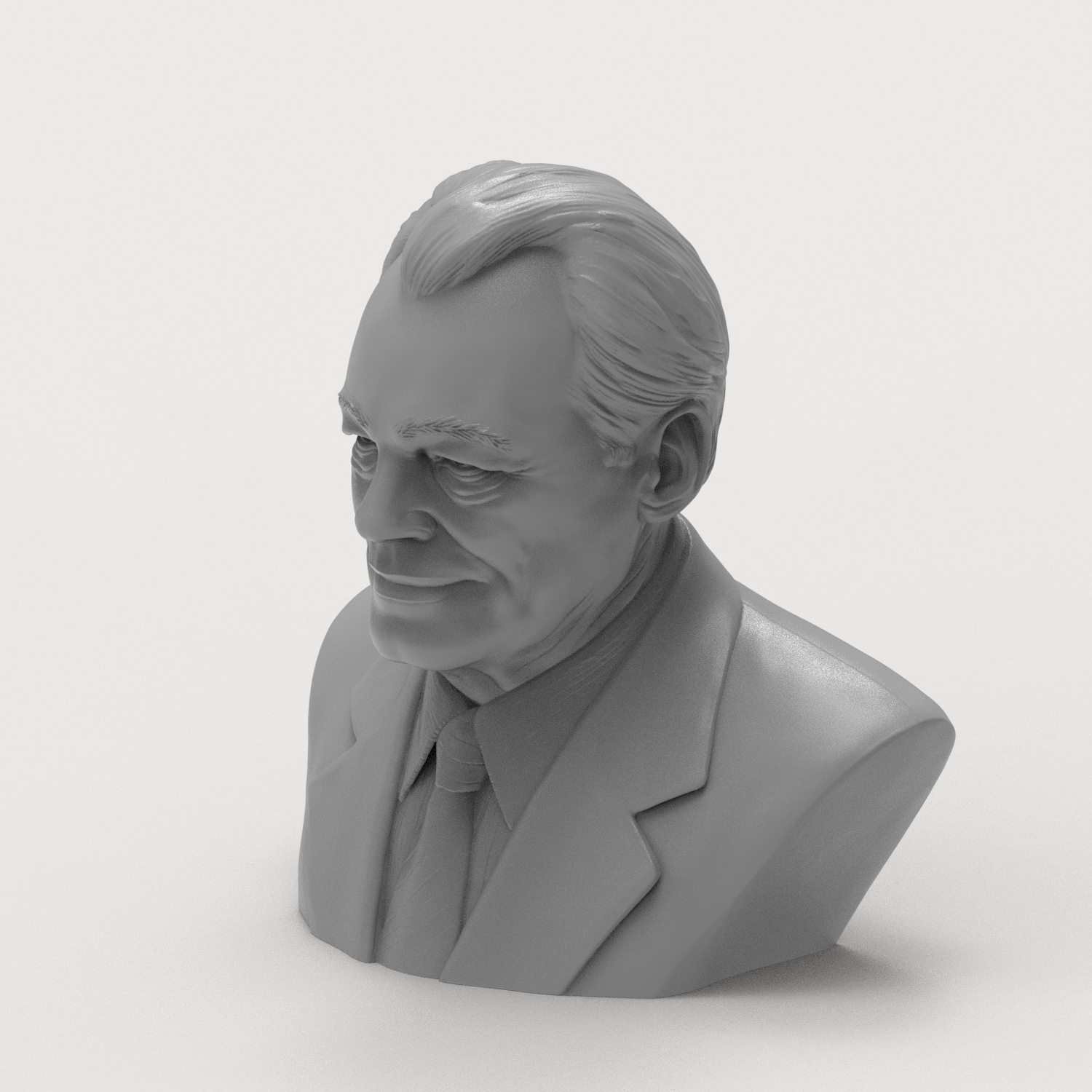 Willy Brandt 3D Printable Bust 3D Model