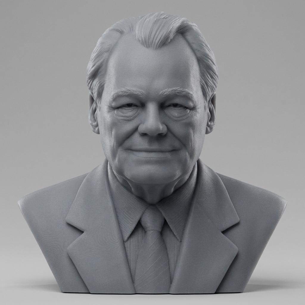 Willy Brandt 3D Printable Bust 3D Model