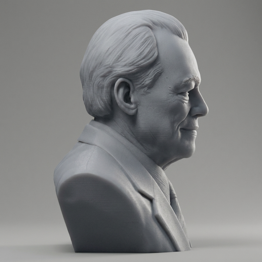 Willy Brandt 3D Printable Bust 3D Model