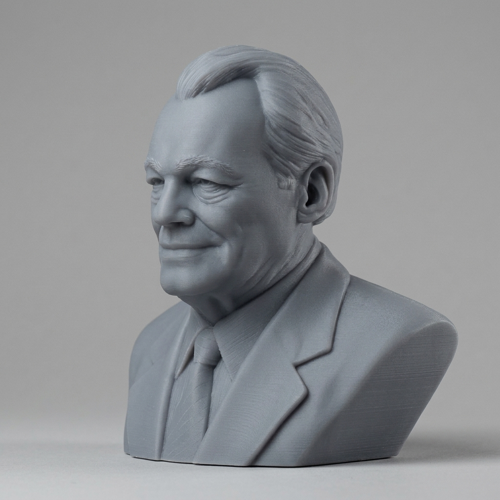 Willy Brandt 3D Printable Bust 3D Model