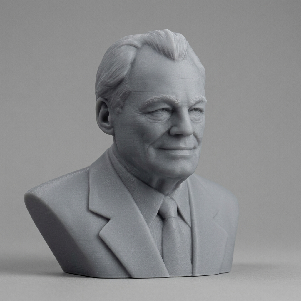 Willy Brandt 3D Printable Bust 3D Model