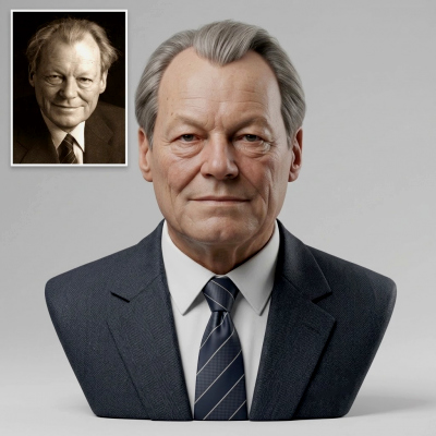 Willy Brandt 3D Printable Bust