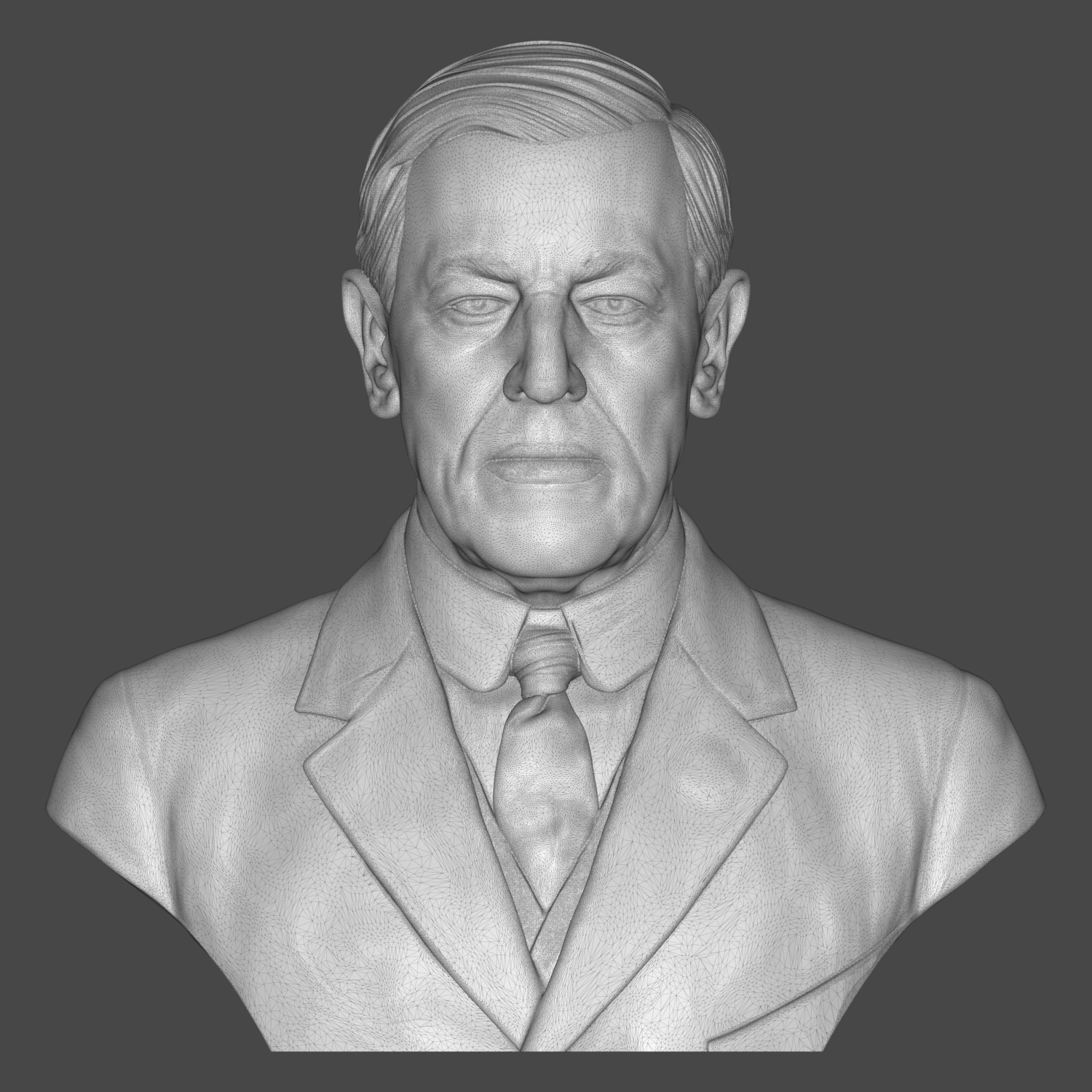 Woodrow Wilson 3D Printable Bust 3D Model