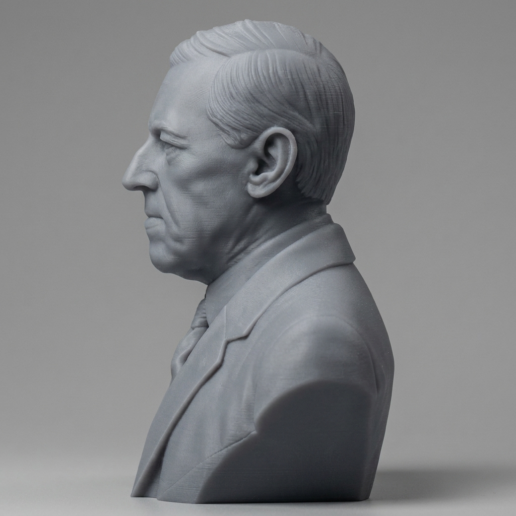 Woodrow Wilson 3D Printable Bust 3D Model