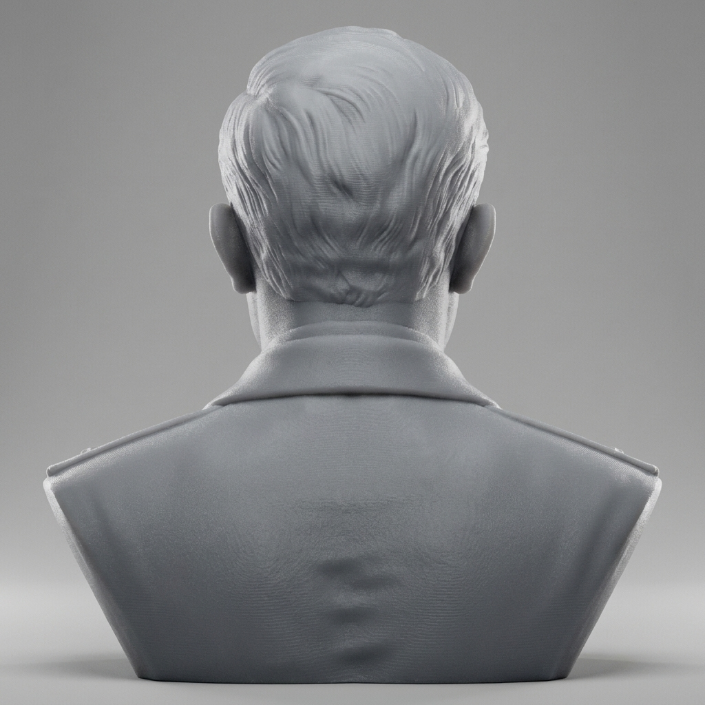 Yuri Gagarin Cosmonaut Bust 3D Model
