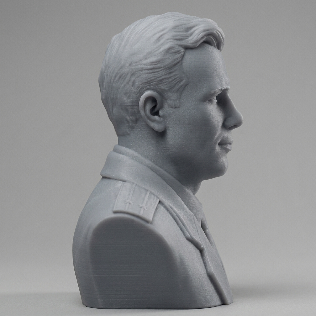 Yuri Gagarin Cosmonaut Bust 3D Model