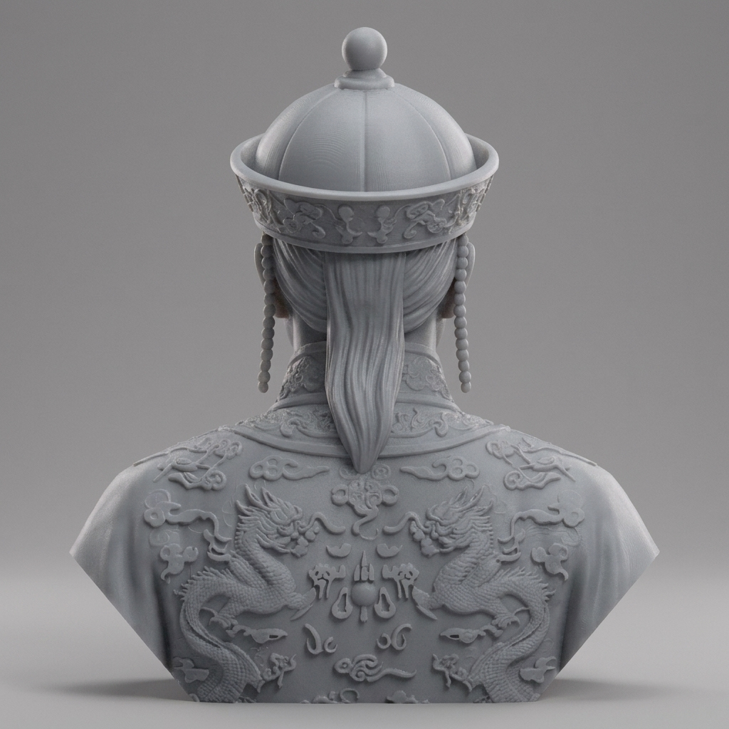 Zhuangzi Taoist 3D Printable Bust Model 3D Model