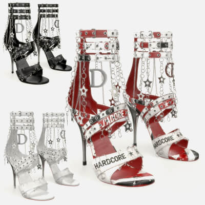 Dior Hardcore Piercing Heels 3D Model