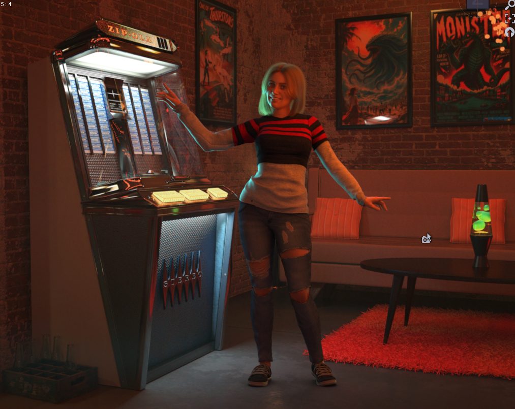 Retro Hangout Daz Content