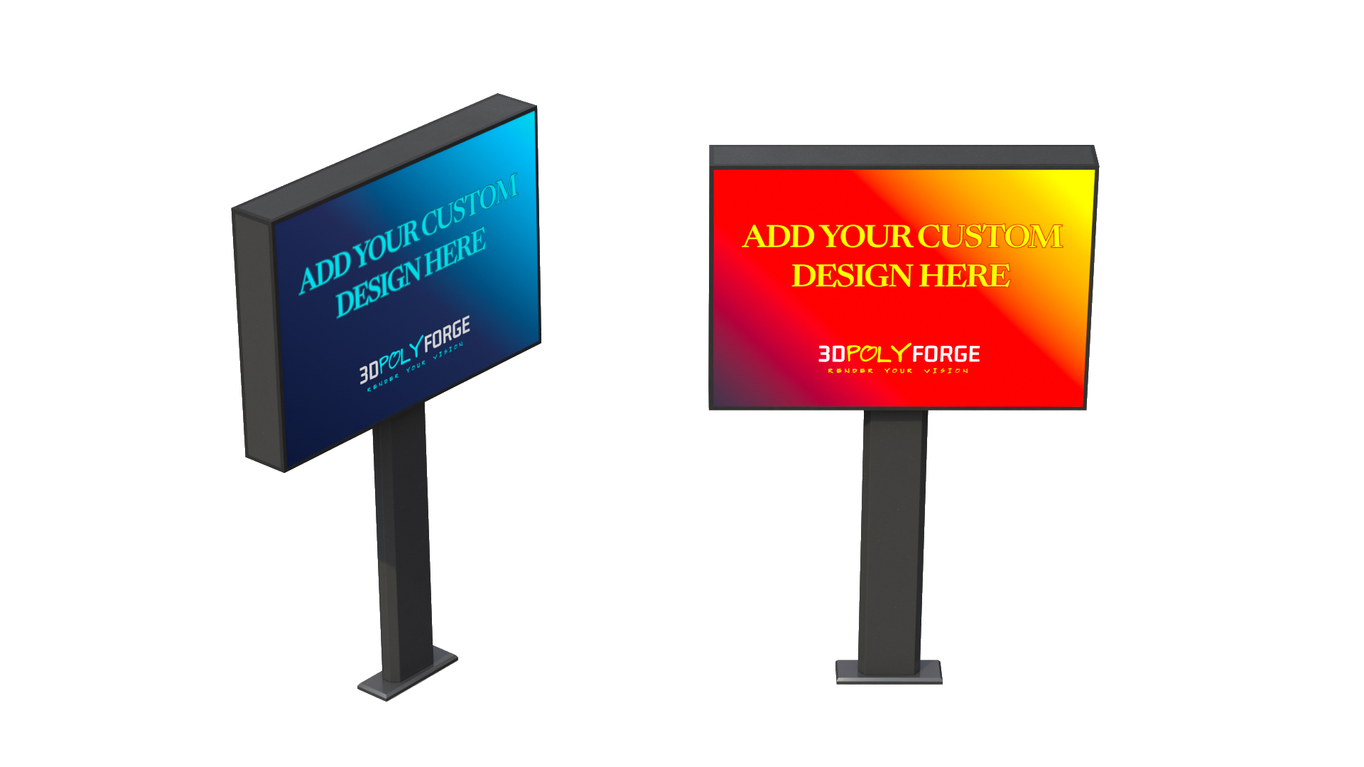 Advertising Light Box Pack 3D Model