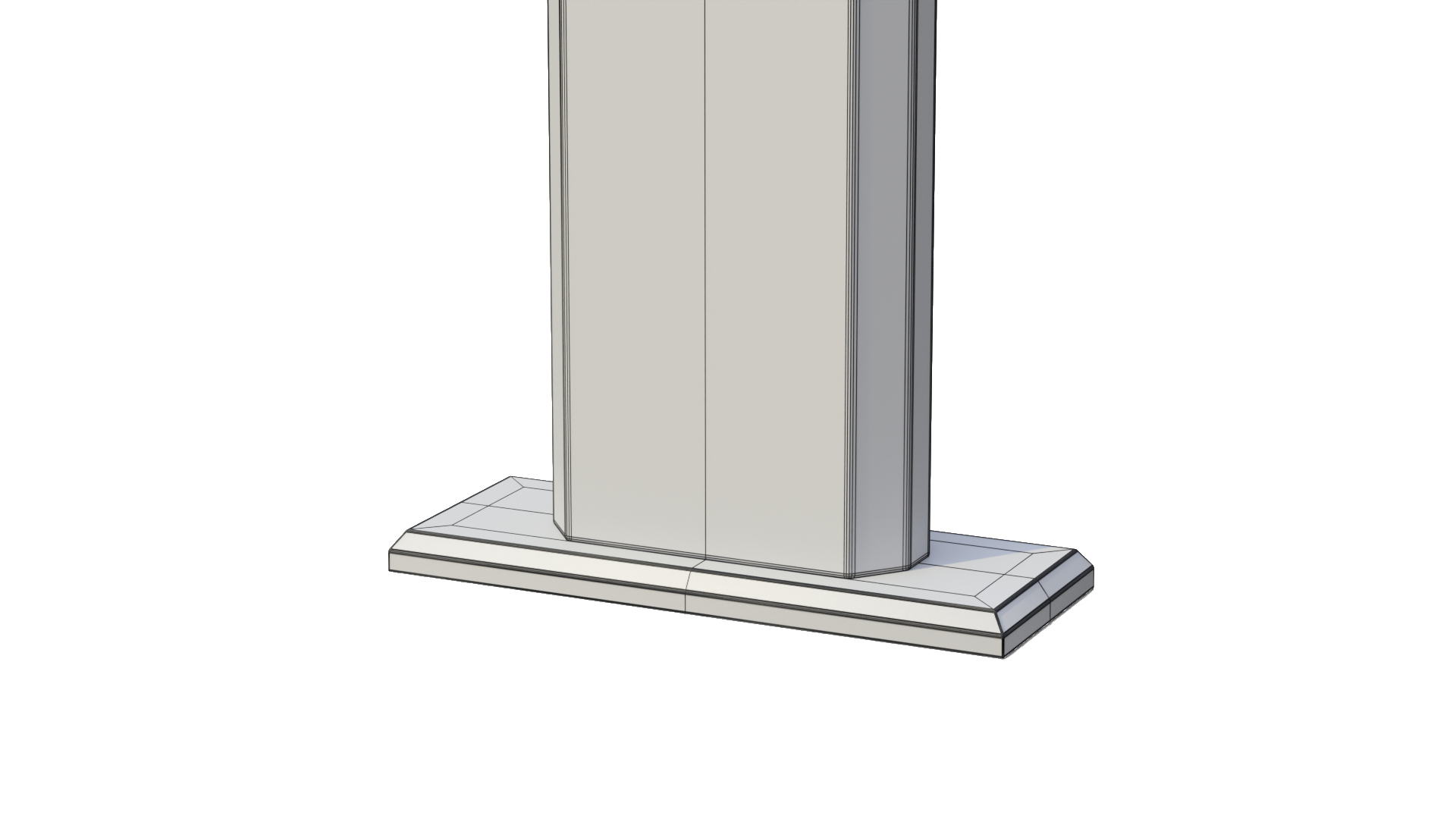 Advertising Light Box - Horizontal Panel 3D Model