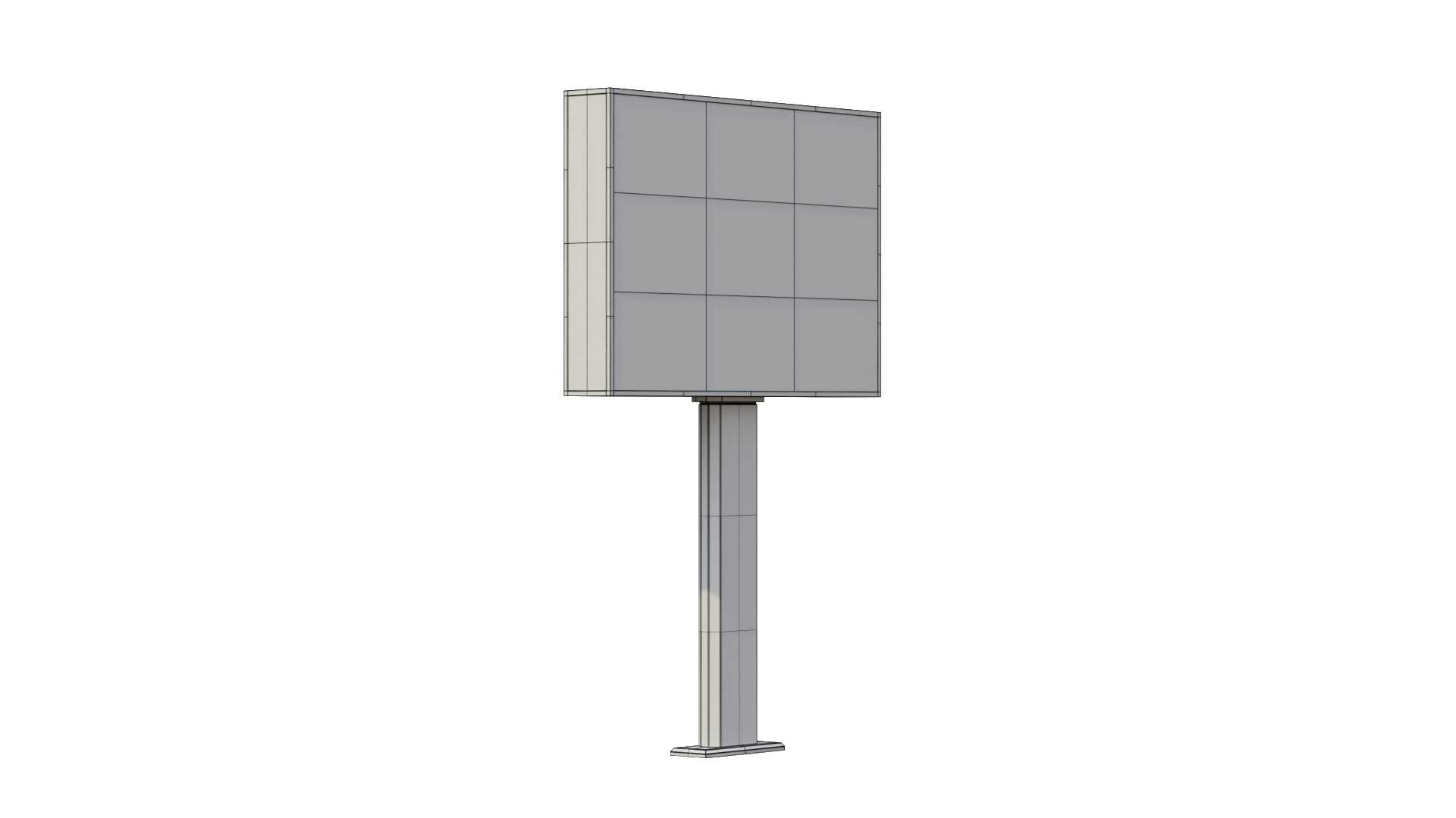 Advertising Light Box - Horizontal Panel 3D Model