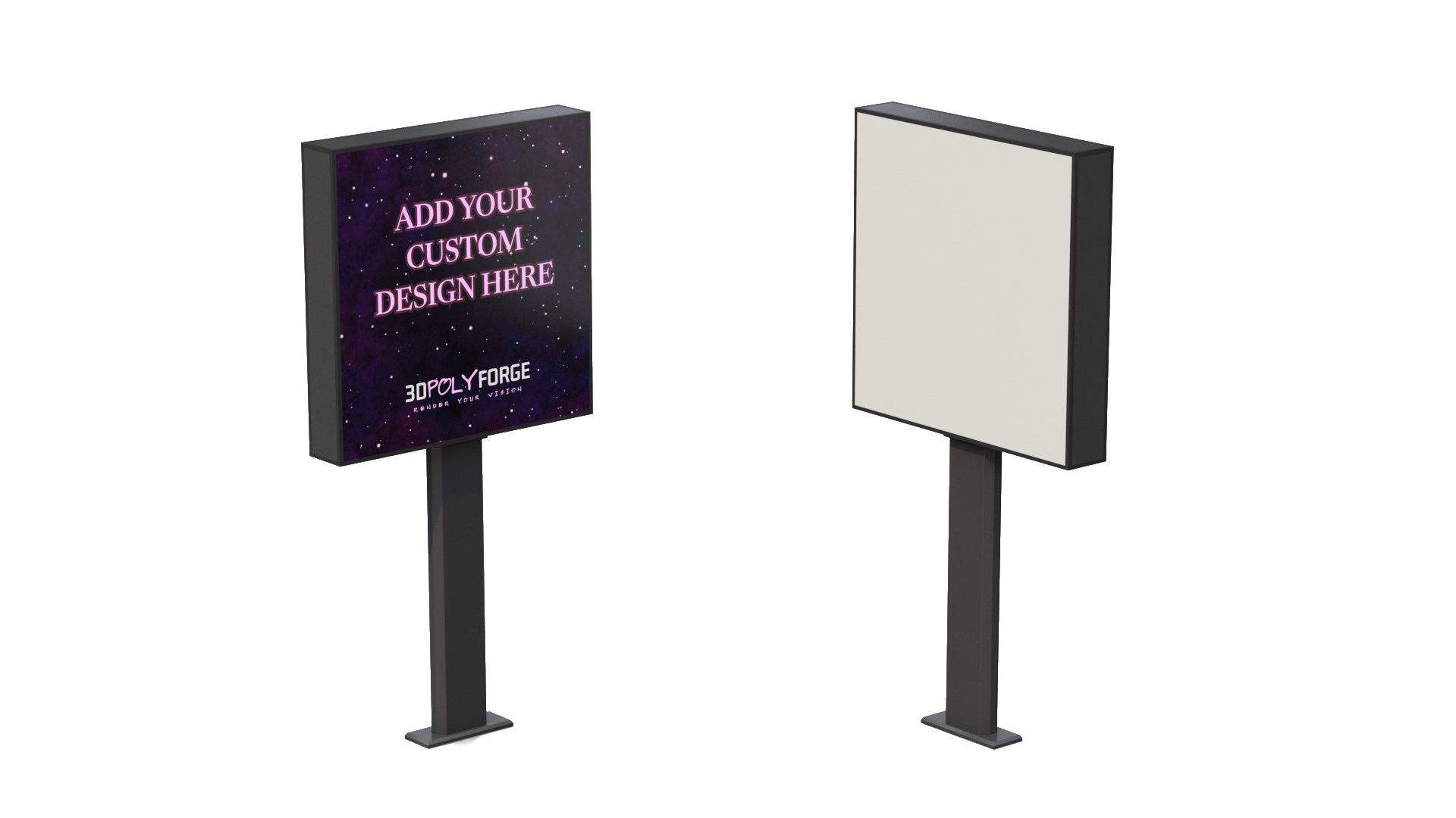 Advertising Light Box Pack 3D Model