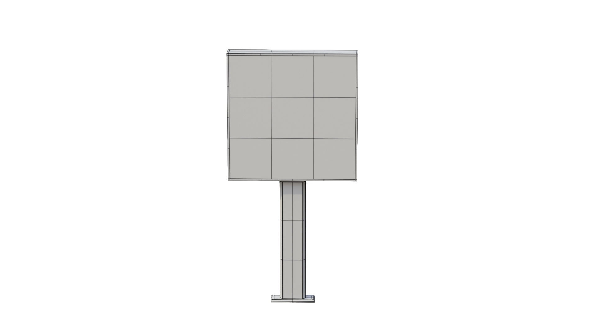 Advertising Light Box - Square Panel 3D Model