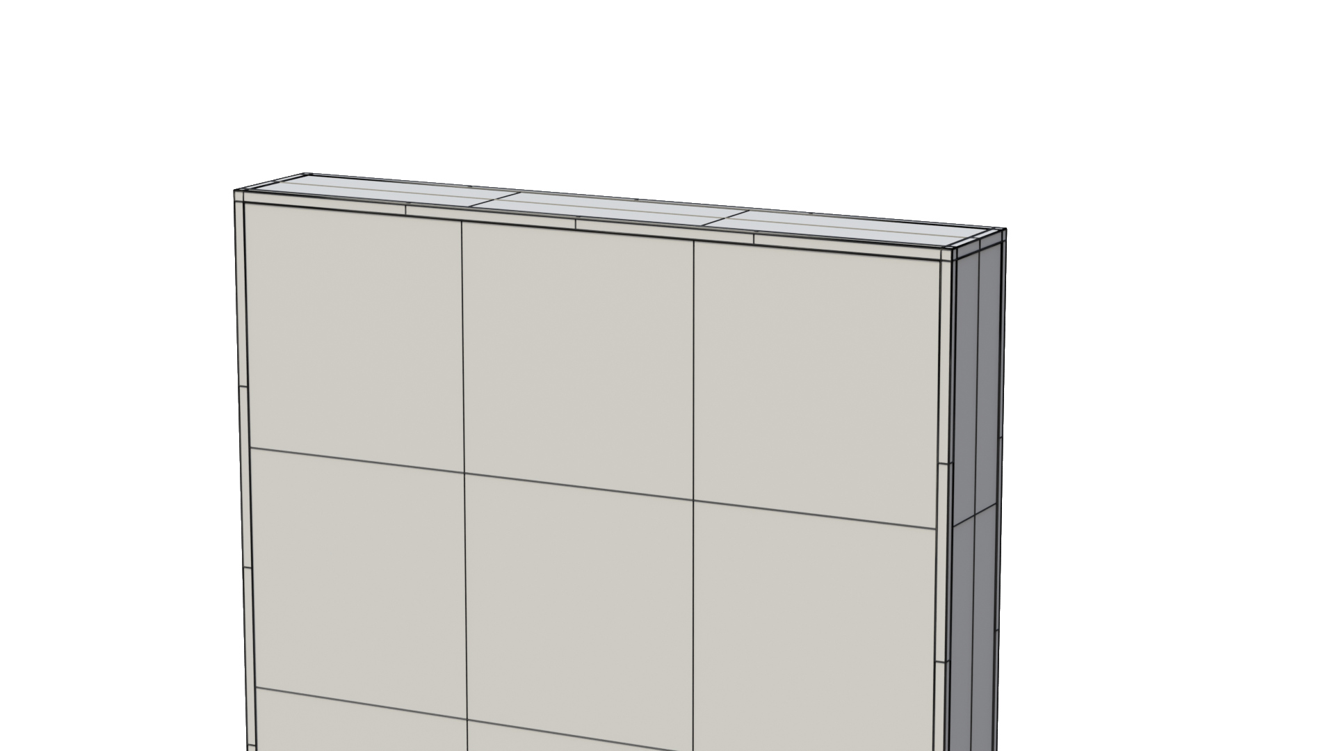 Advertising Light Box - Square Panel 3D Model