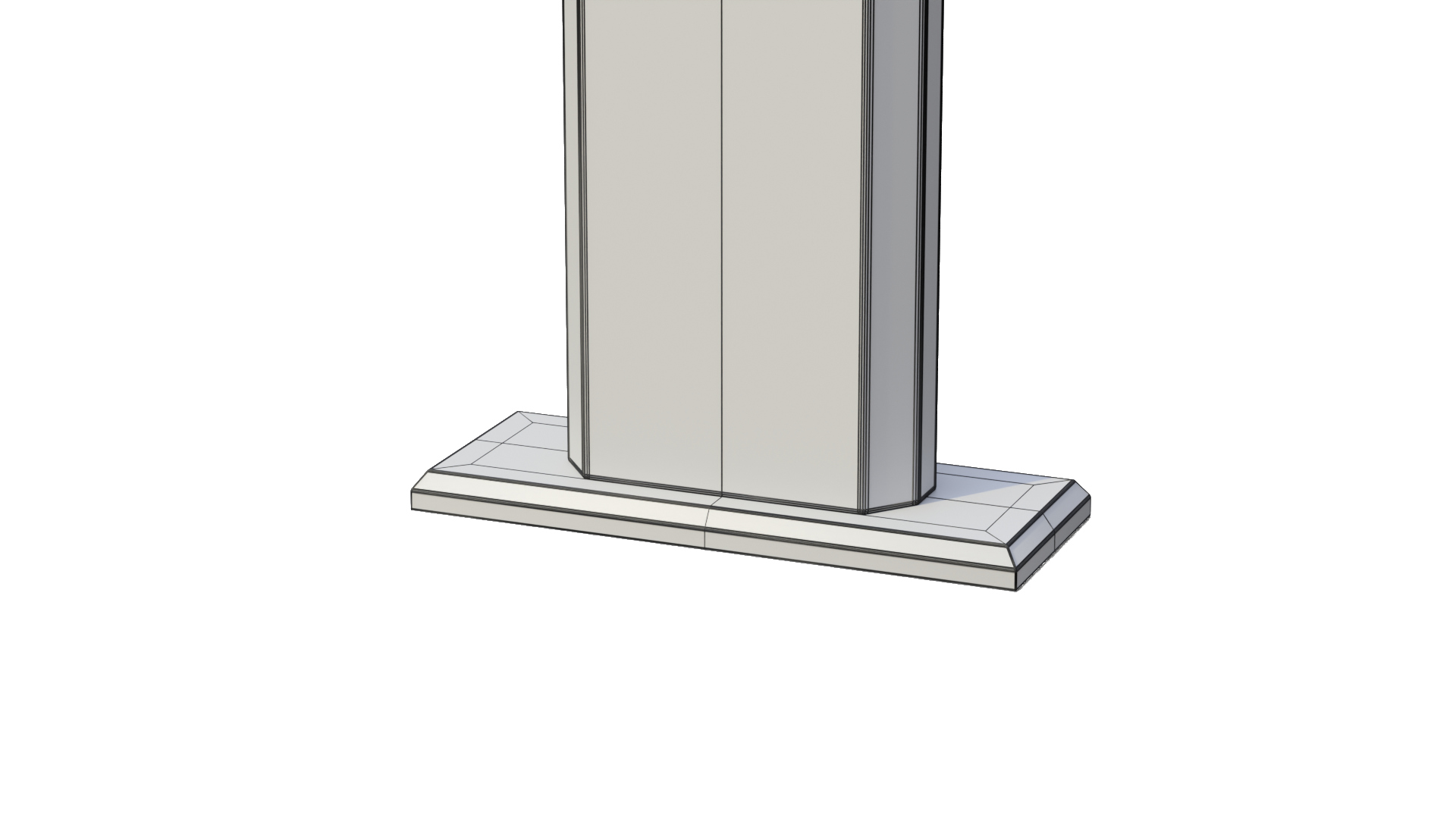 Advertising Light Box - Square Panel 3D Model