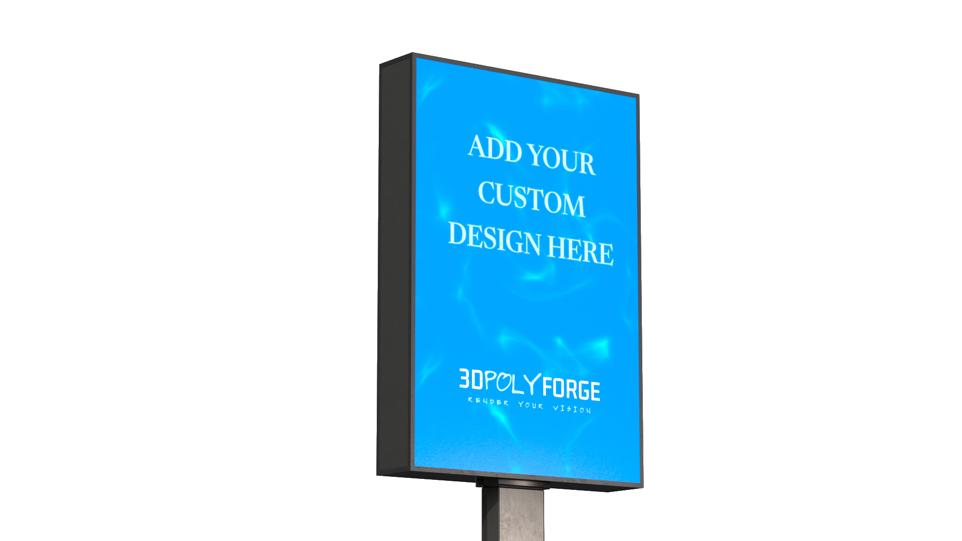 Advertising Light Box - Vertical Panel 3D Model