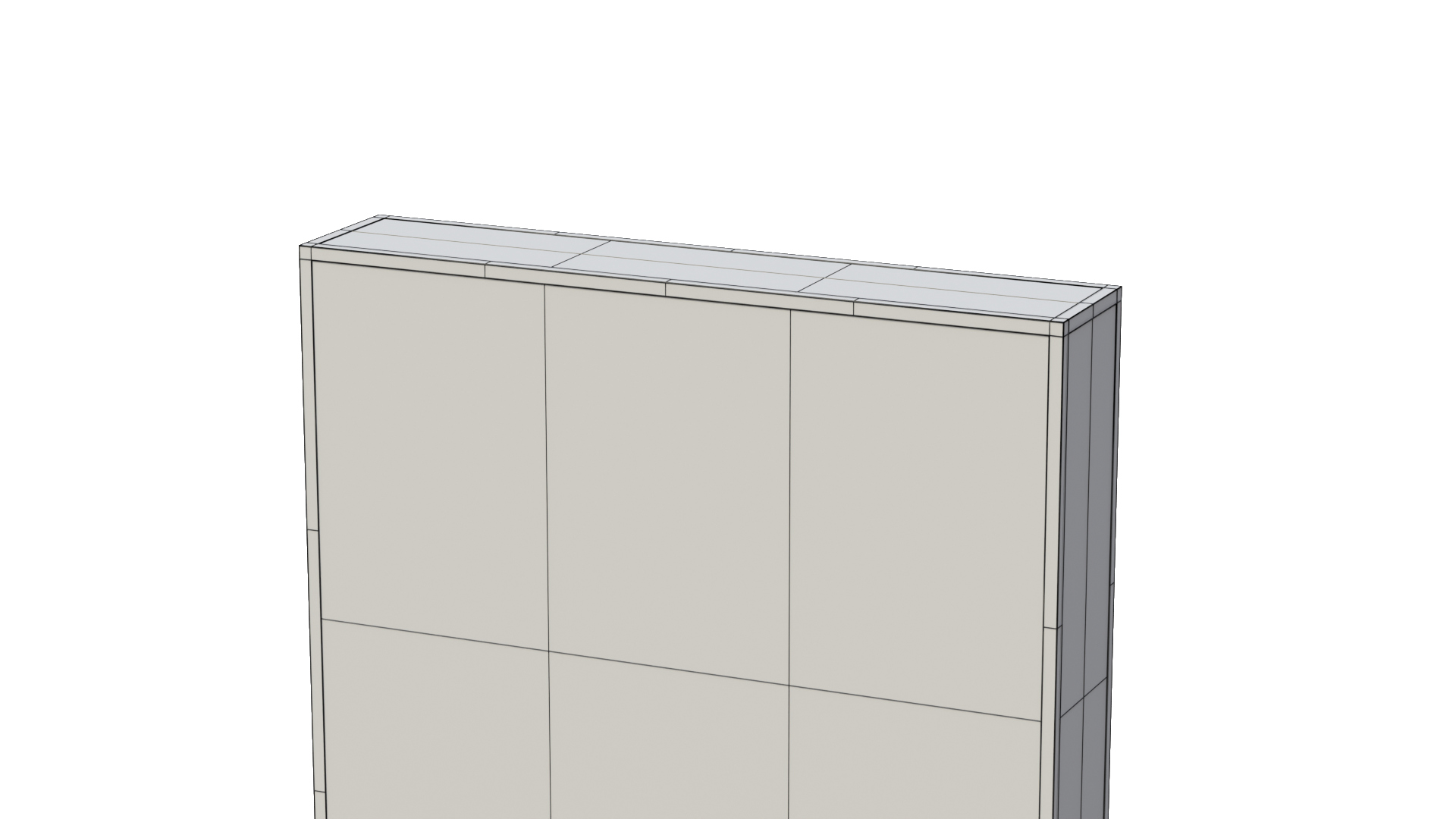 Advertising Light Box - Vertical Panel 3D Model