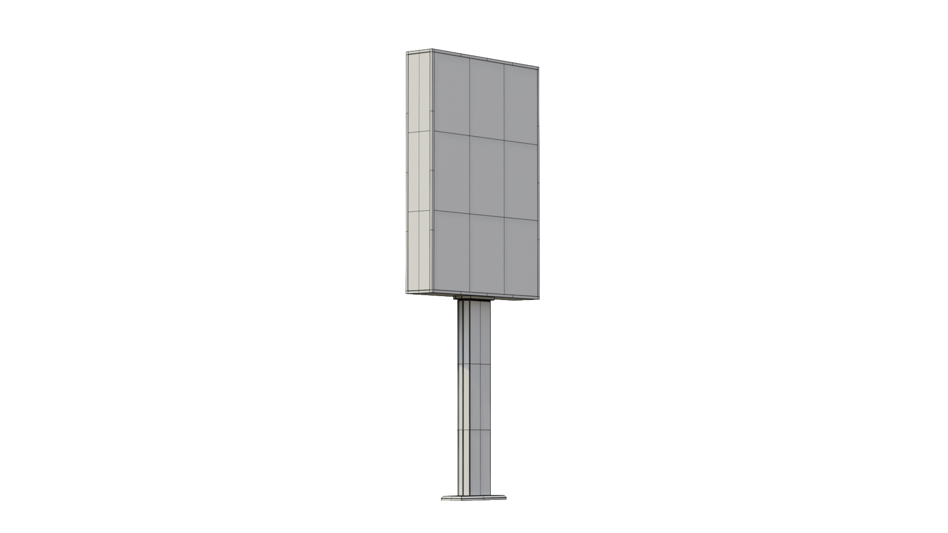 Advertising Light Box - Vertical Panel 3D Model