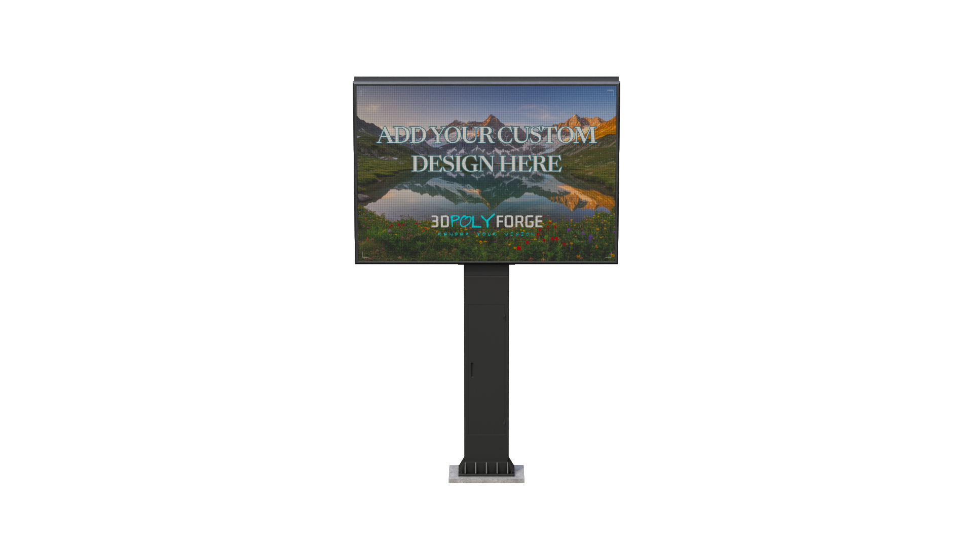 Digital Billboard - Advertising LED Display 3D Model