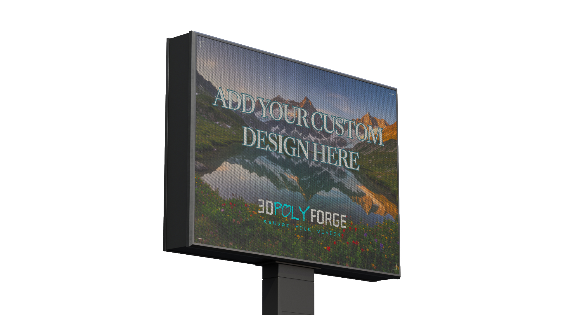 Digital Billboard - Advertising LED Display 3D Model