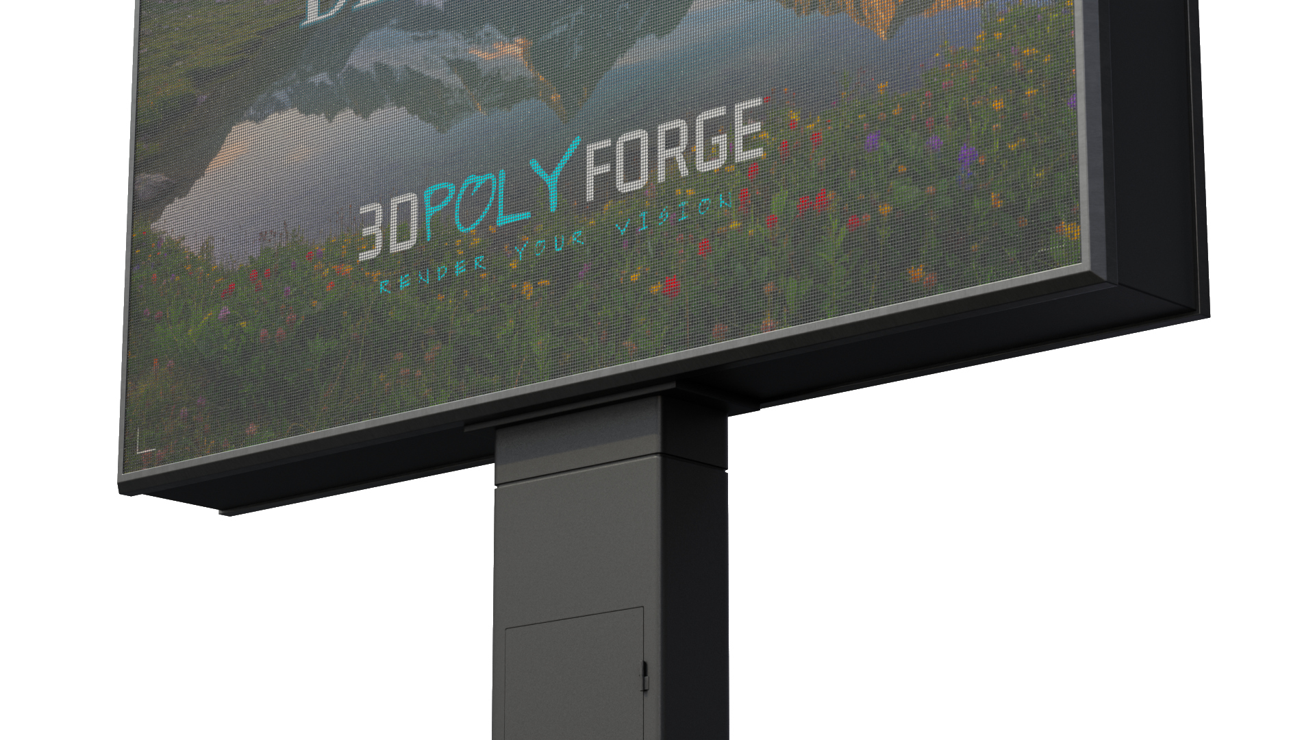Digital Billboard - Advertising LED Display 3D Model